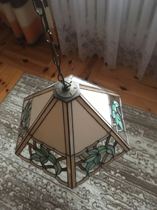 Lampa witrażowa wisząca