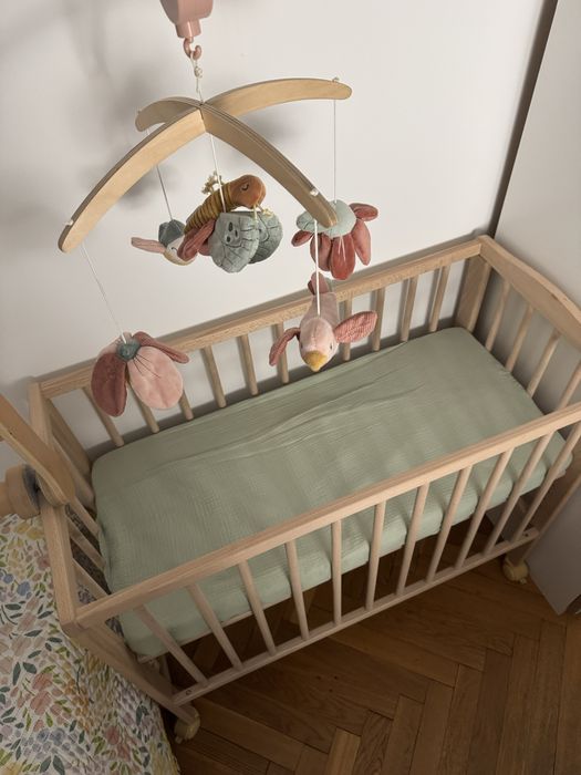 Łózeczko niemowlęce dostawka  Waldin 2w1