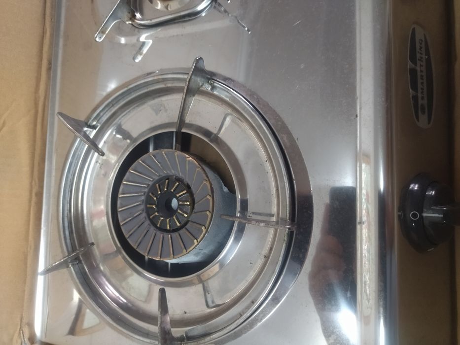 Fogão inox a gás de 3bocas