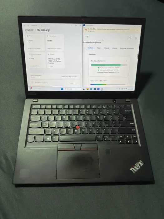 Lenovo ThinkPad T14s 16GB RAM 500GB SSD Ryzen 5 PRO 4650U Bateria 82%
