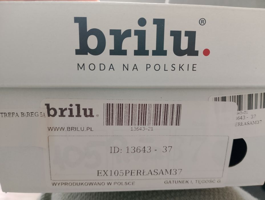 Buty Brilu perła