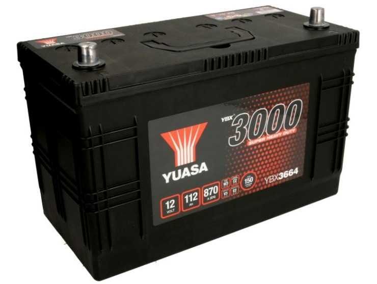 Akumulator 12V 112Ah 870A L+ Heavy Duty YUASA YBX3664