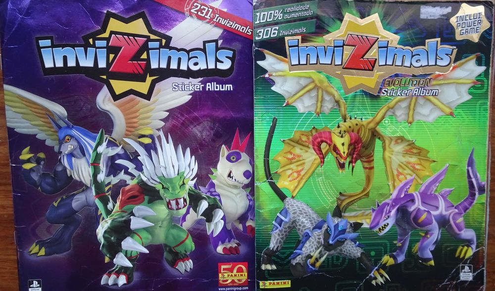 Cadernetas Invizimals  da Panini