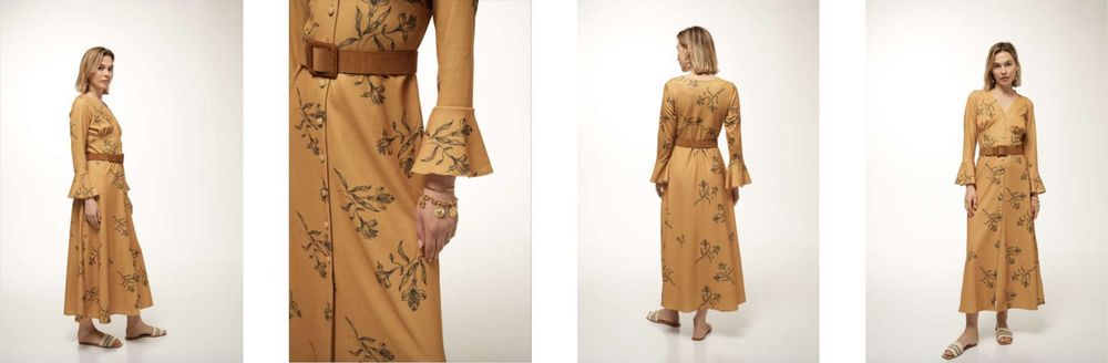 Vestidos de senhora manga 3/4