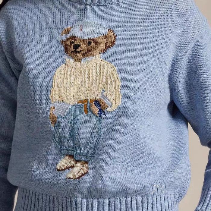 Светр Polo Ralph Lauren голубого кольору / светр поло ральф лаурен