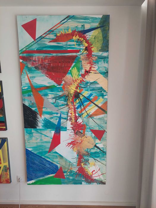 Quadro pintura original tela 100x200 ou 100x200