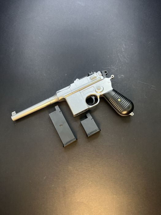 Іграшковий пістолет Mauser C96 V10 Silver, 6 мм, пружинний