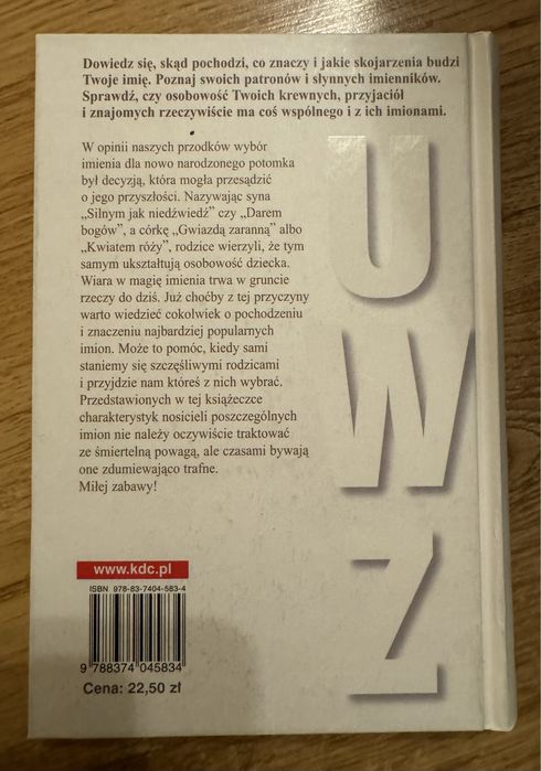 Księga imion Marek Urbański