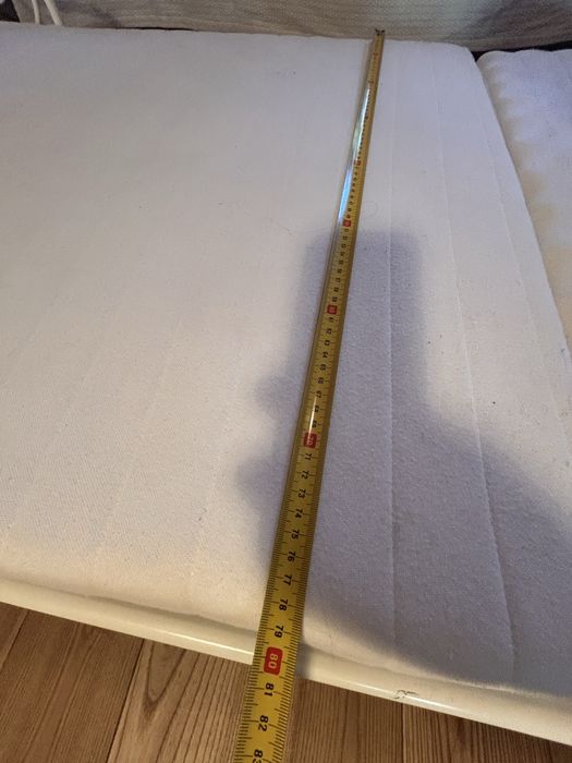 Łóżko metalowe IKEA 80x200, rosnące, z materacem
