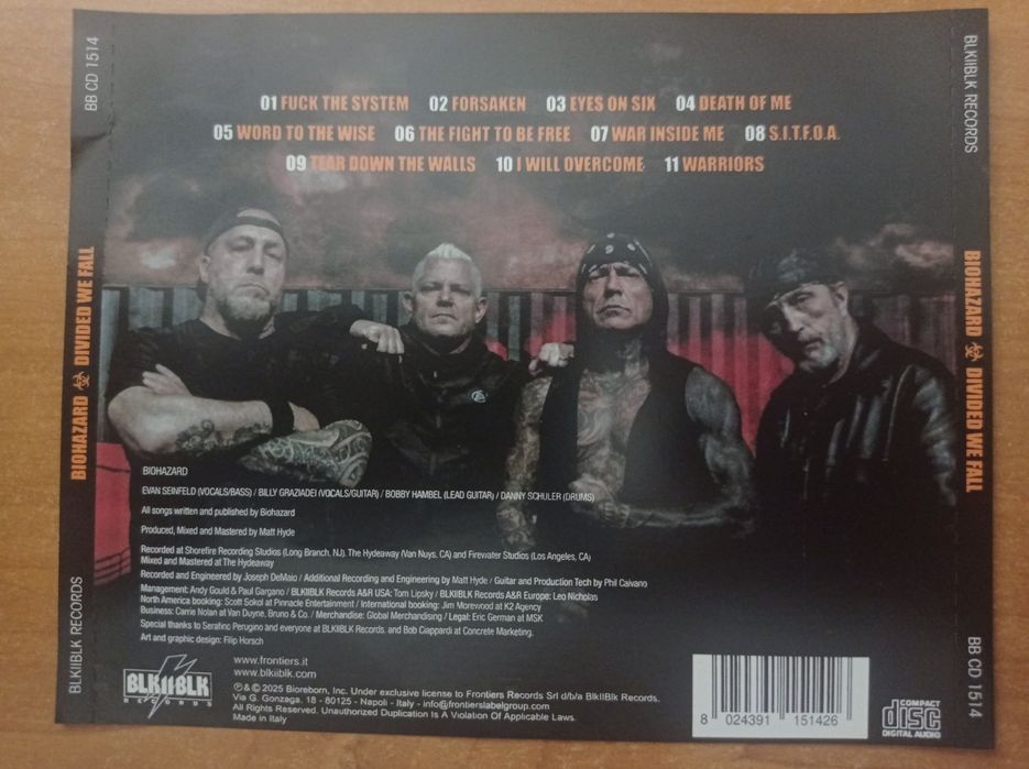 Biohazard - Divided we fall