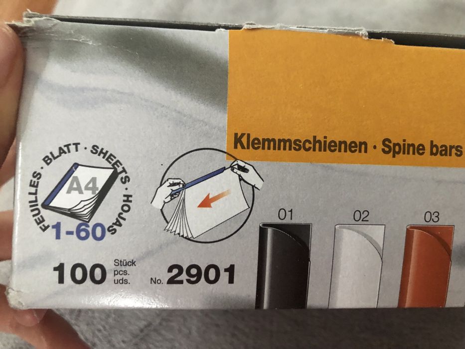 Listwy wsuwane 100 szt. Granatowe Durable