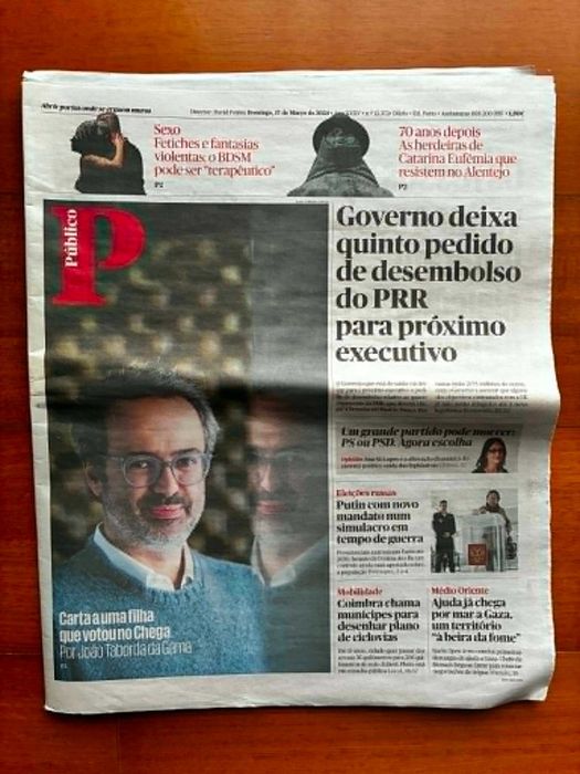 Jornal Público: 17 de Março de 2024