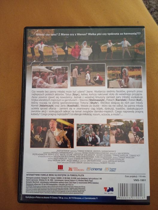 Film VCD Testosteron komedia romantyczna Szyc Adamczyk Karolak Stuhr K