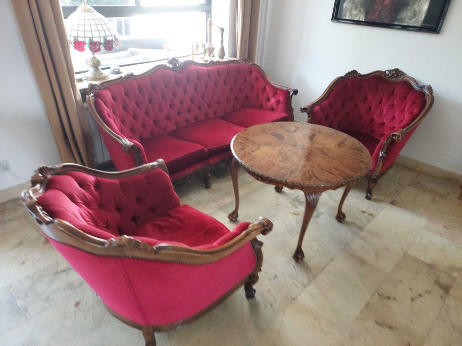 Elegancki komplet mebli do salonu / sofa 3os. + 2 fotele