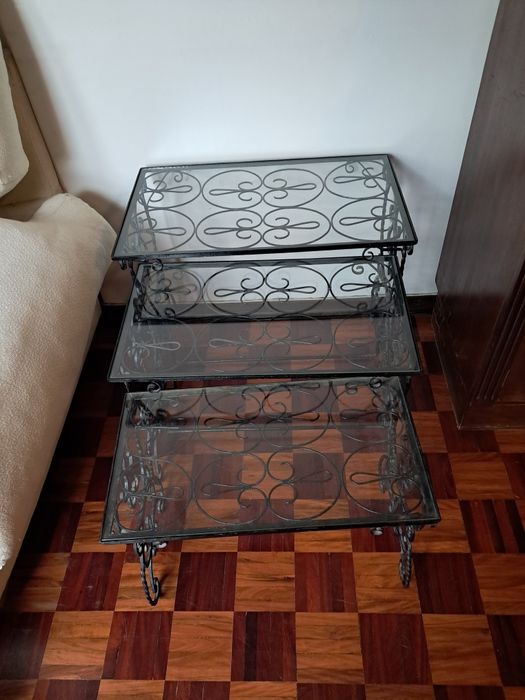 Conjunto 3 mesas de apoio