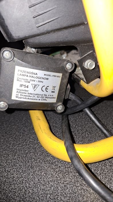 Lampa halogenowa na statywie