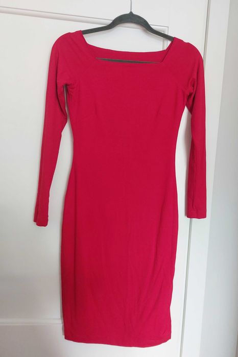 Risk made in warsaw sukienka skincity xs happy red czerwona