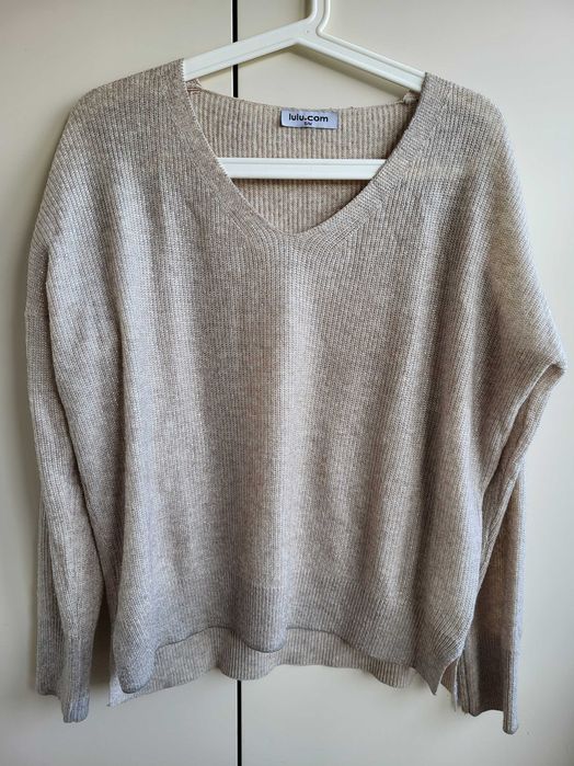 Blusa Beige com Brilho Dourado - lulu