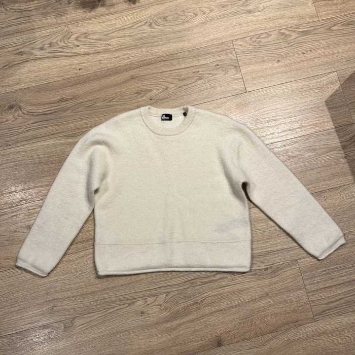 The Kooples crewneck loose fit wool-blend knitted jumper