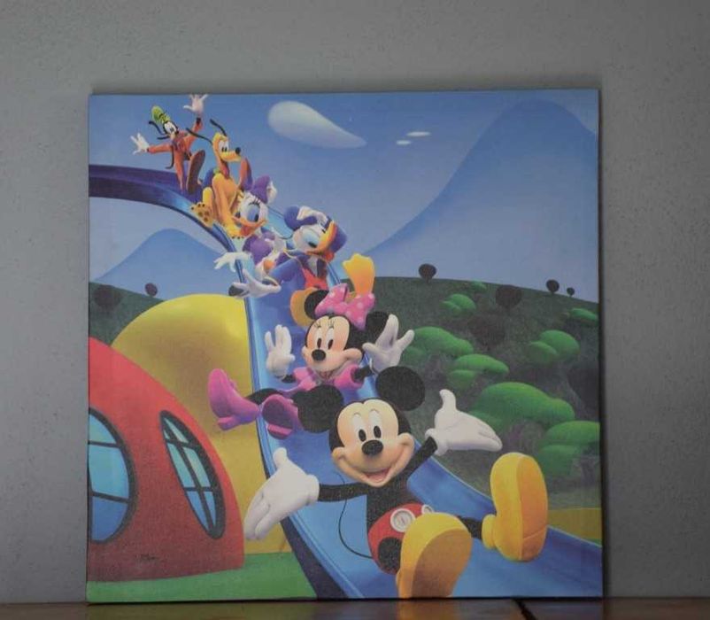 Quadro de parede da Disney – Turma do Mickey