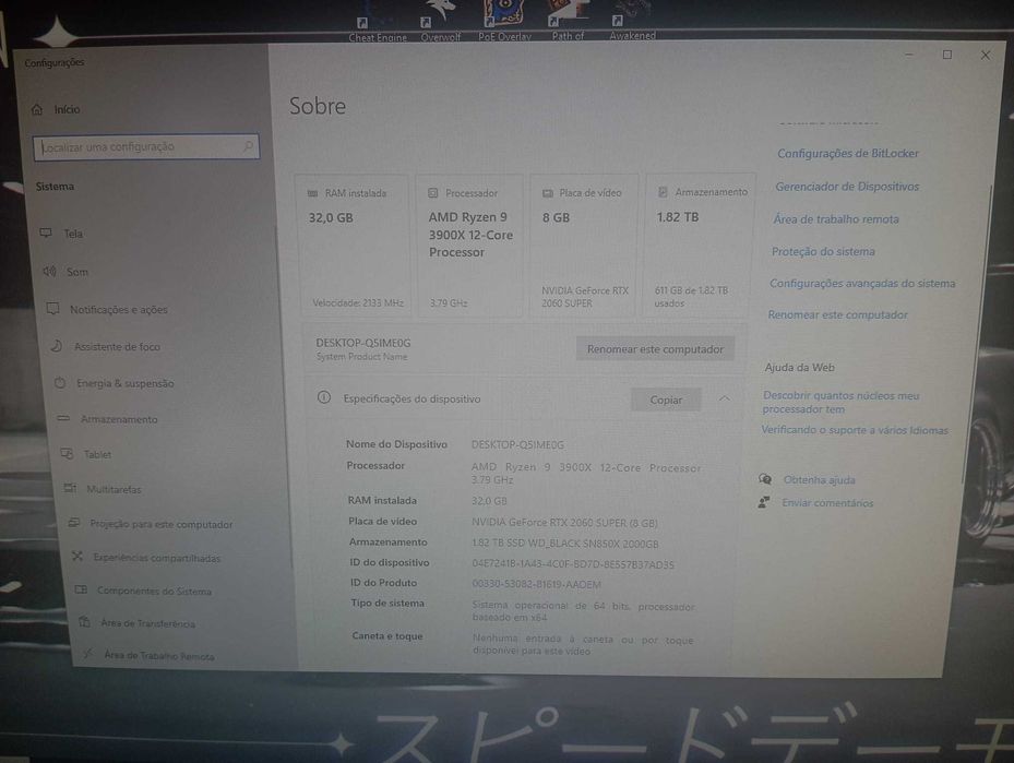 PC Gaming completo com mesa e cadeira gamer (LER DESCRIÇÃO)