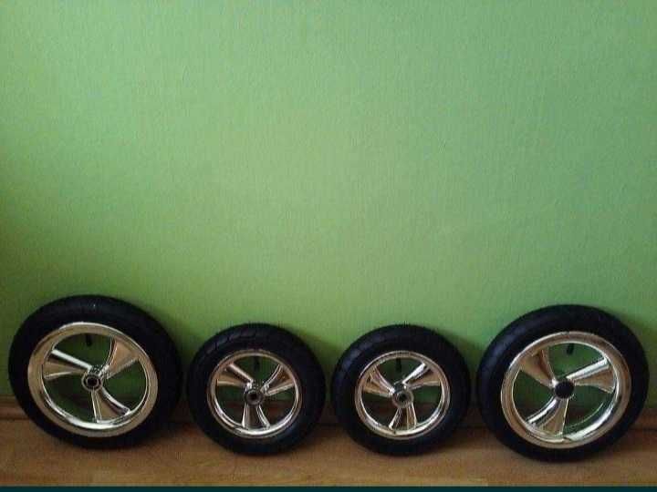 Kółka do wózka dziecięcego pompowane 4szt