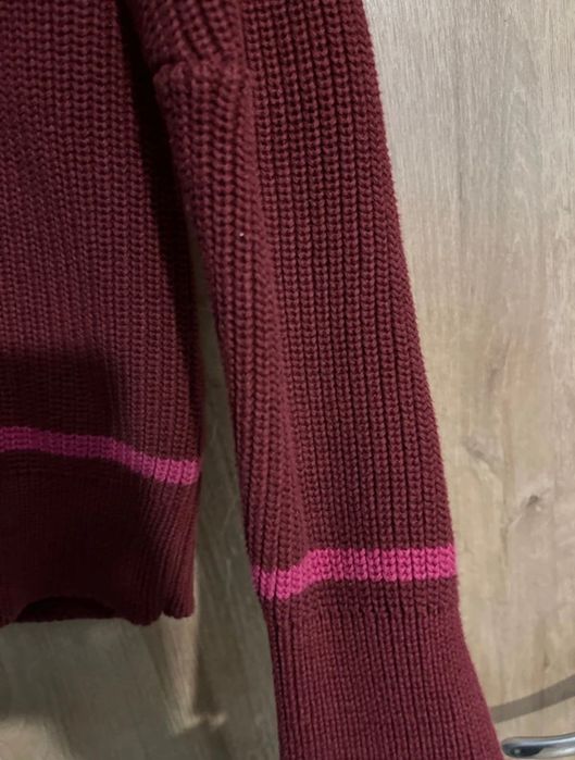 Sweter damski bordo