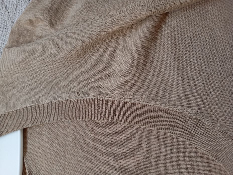 MASSIMO DUTTI M-L niesamowity włoski sweterek jedwab i bawełna
