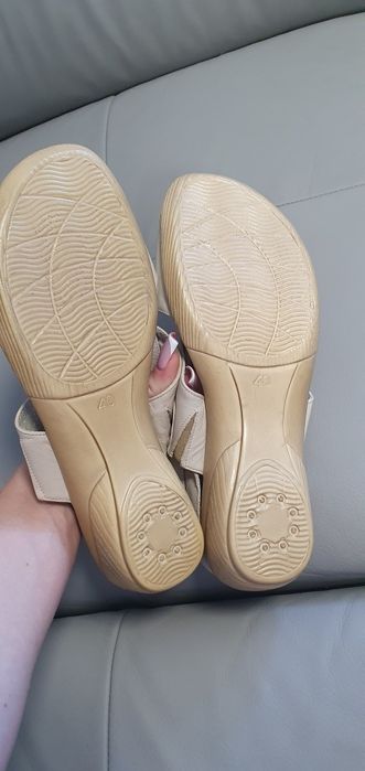 Sandaly Sarapata ze skory naturalnej 40