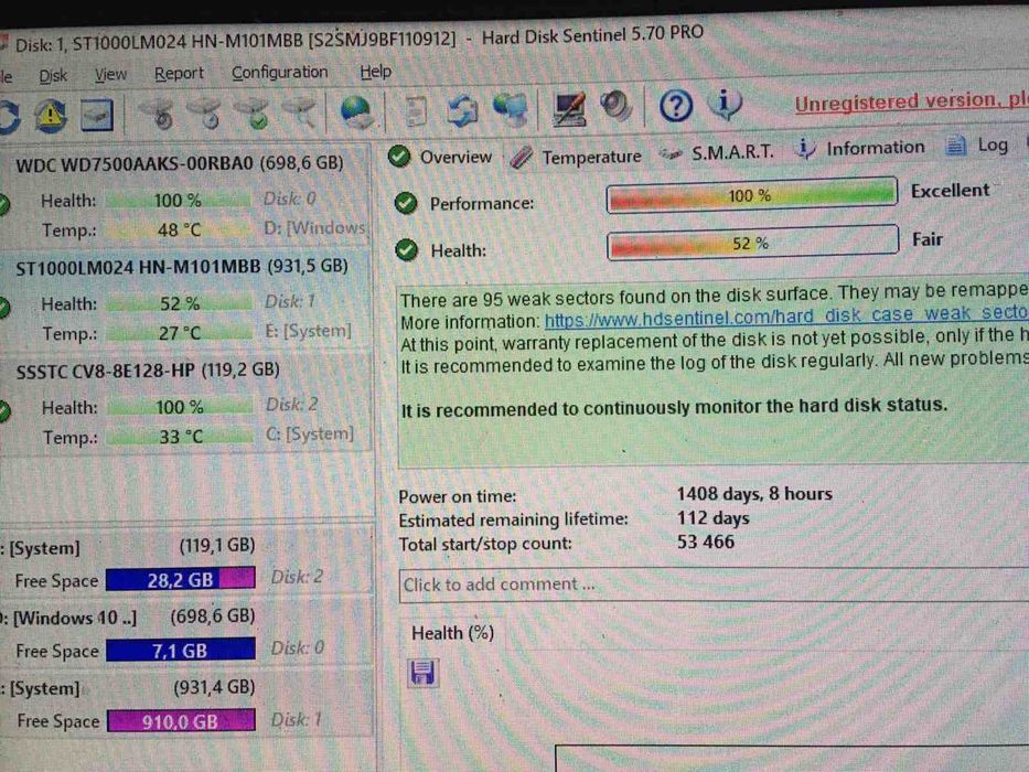 жесткий диск hdd в ноутбук 1000 гб