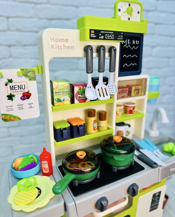 ‼️РОЗПРОДАЖ‼️Дитяча кухня з водою і парою детская кухня с водой, детская кухня с паром, игровая кухня, игрушечная кухня.