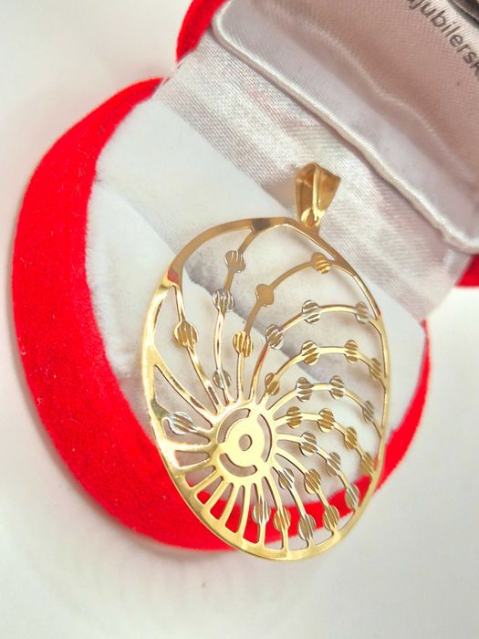 Duża Złota zawieszka 333 (8K)