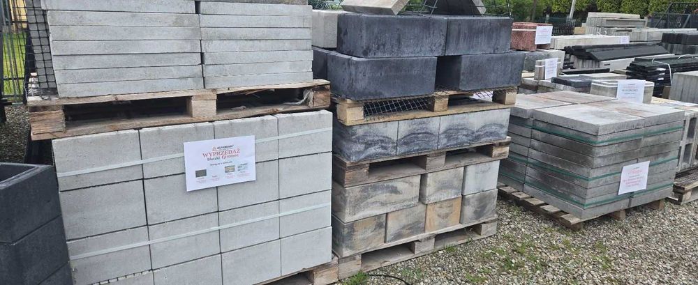 Bloczki ogrodzeniowe, panele 3D, daszki, podmurówki #Wyprzedaż