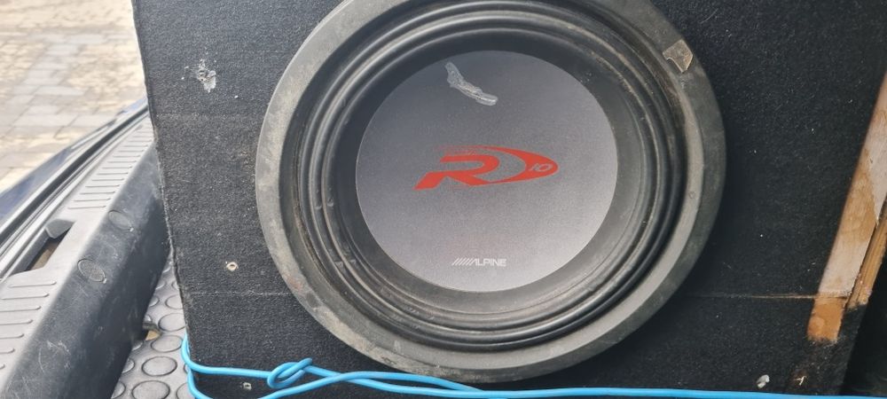 Сабвуфер бу + підсилювач + дроти