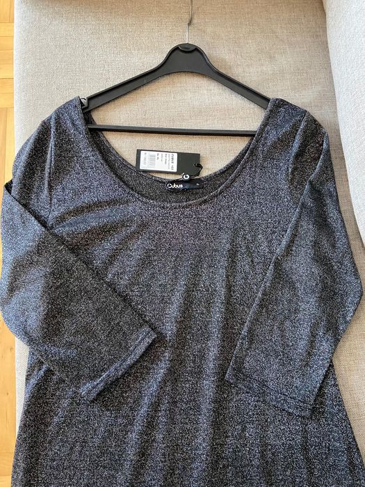 Sukienka czarno-srebrne, nowa z metka