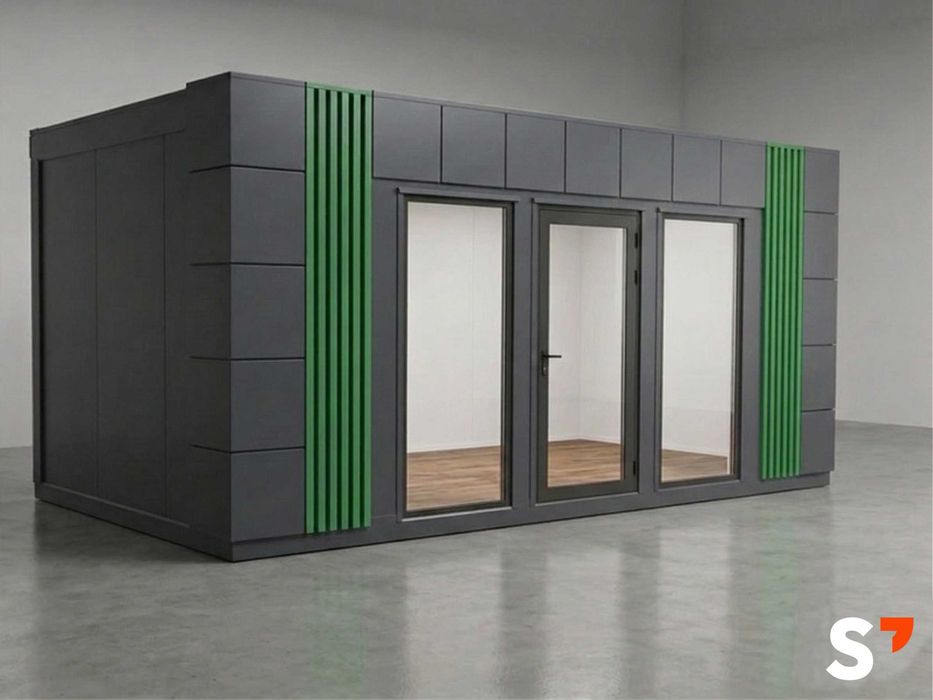 Kontener handlowy, biurowy, magazynowy 4x3 (400cmx300cm) – STAGO Konin