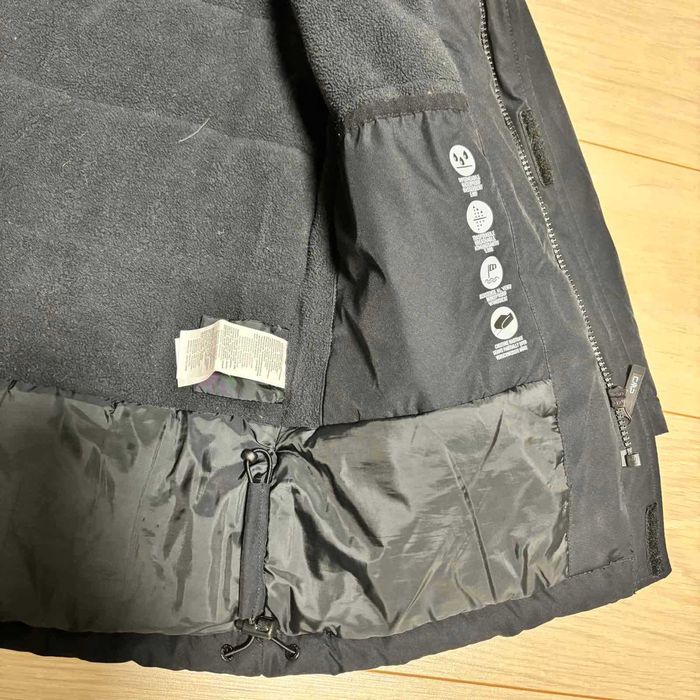 Куртка парка зимова  для хлопчика чорна, 140 розмір