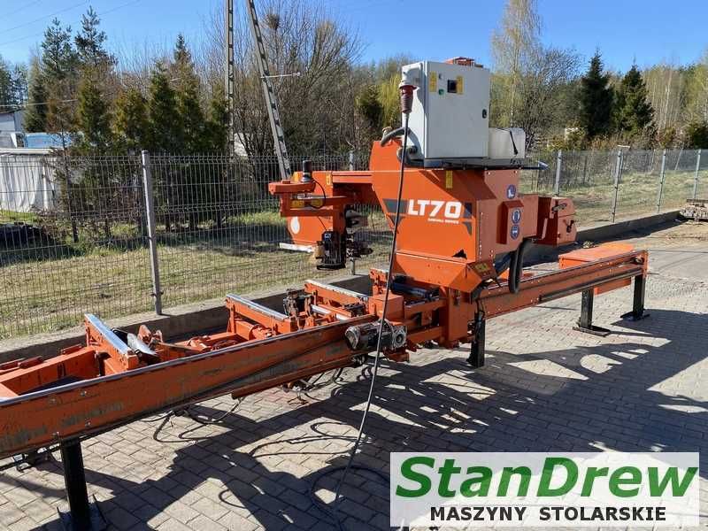 Trak taśmowy Wood-Mizer LT 70 z hydrauliką i korowarką 13m