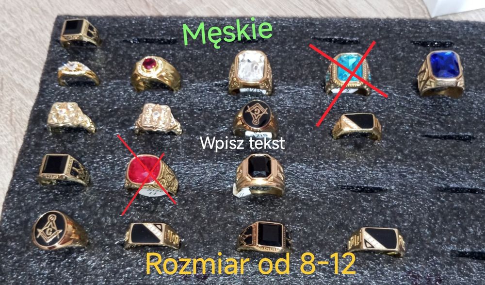 Pierścionki Srebrne 925 rozmiar od 8 -12