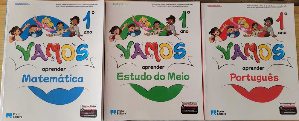 3 Manuais Vamos 1°ano