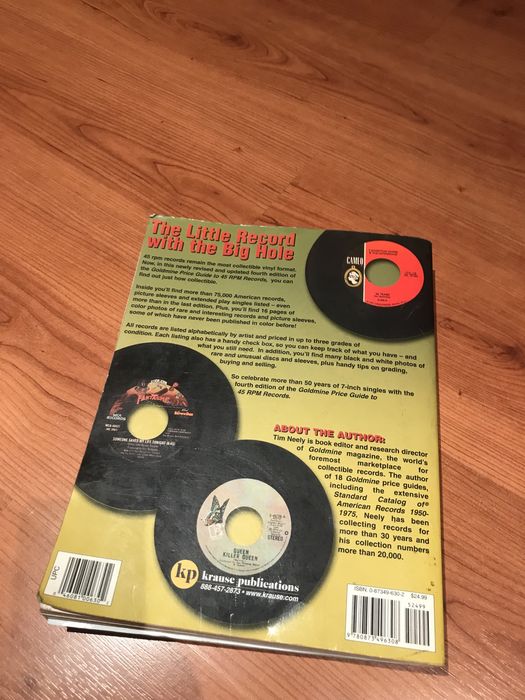 Price gide vinil 45 rotacoes (goldmine da Krause)