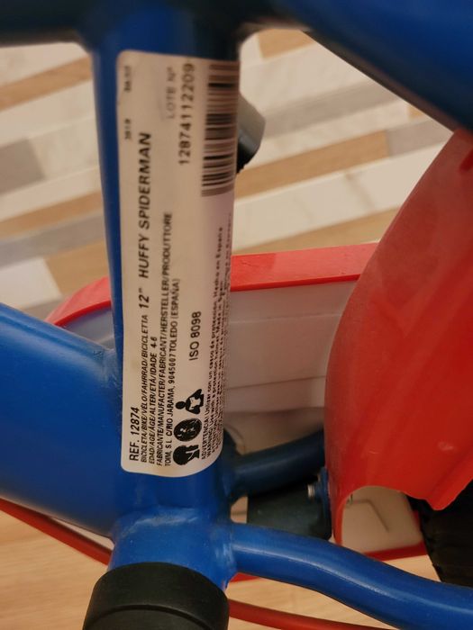 Bicicleta infantil Spiderman