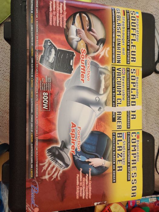 Aspirador/Soprador portátil 800W - SELADO - cabo 5 Metros a 220v