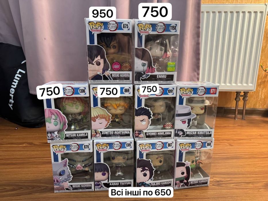 Funko pop One Piece • Demon Slayer • Jujutsu Kaisen My Hero Academia