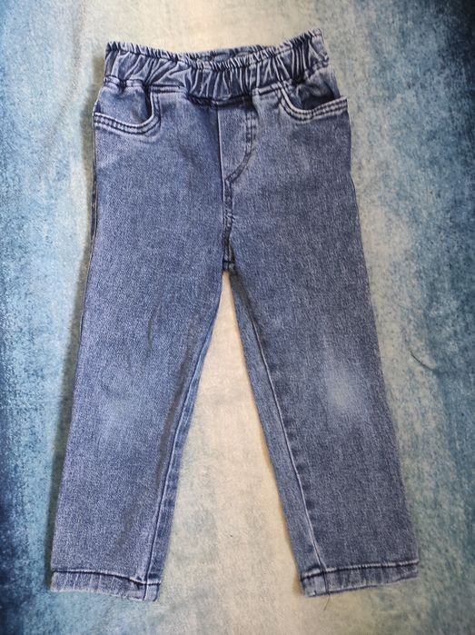 Spodnie spodenki jeansowe jeansy proste 104
