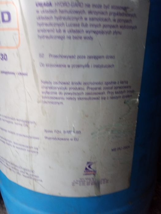 Olej hydrauliczny 10w30 30L