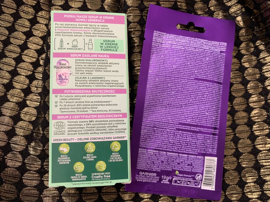 Garnier serum hyaluronic Acid 2 w 1