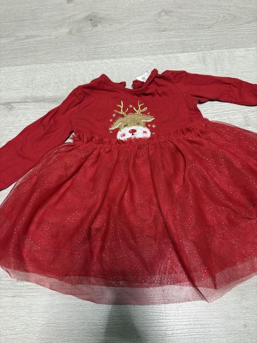 Sukienka świąteczna 80