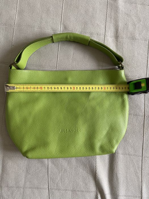Jil Sander piekna limonkowa torebka nowa, modny design