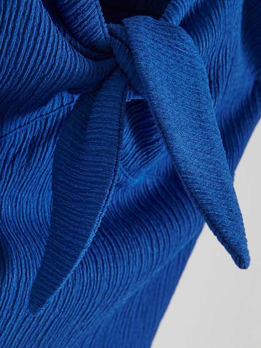 Chabrowa bluzka hiszpanka z wiązaniem Reserved M NOWA